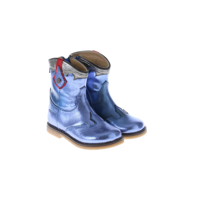 Pinocchio P1674 Westernlaars Blauw Metallic