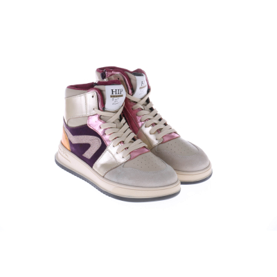 HIP Shoe Style H1012 Sneaker Goud Met Roze