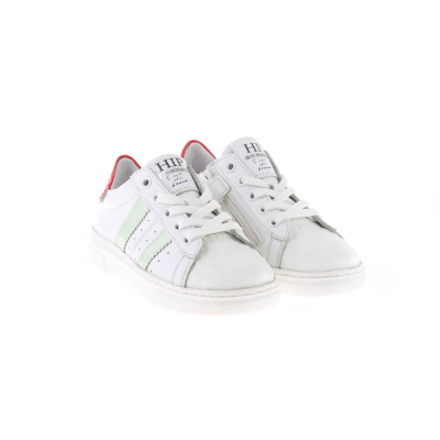 HIP Shoe Style H1261 Sneaker Wit Met Mint Groen