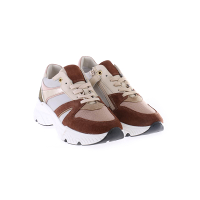 HIP Shoe Style H1694 Sneaker Bruin Combi