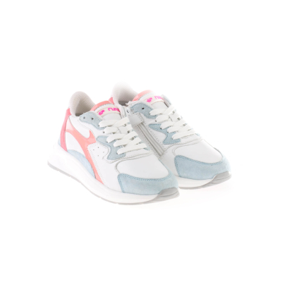 HIP Shoe Style H1051 Sneaker Licht Blauw Wit Roze