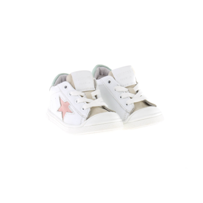 Pinocchio First Step F1586 Sneaker Wit Met Roze Ster