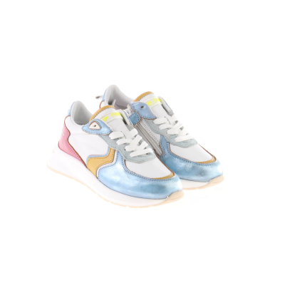 HIP Shoe Style H1085 Sneaker Licht Blauw Multicolor